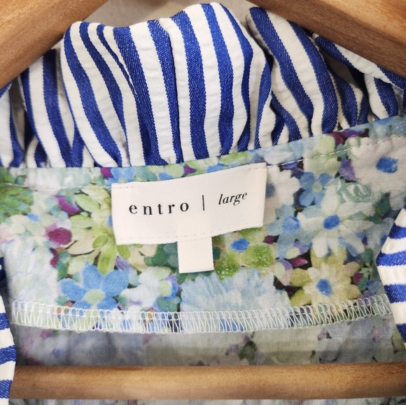 Entro Ruffle Floral Top - Picture 5 of 6